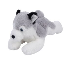 Cachorro de Pelúcia Husk Deitado Cinza - Havan Toys