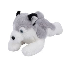 Cachorro de Pelúcia Husk Deitado Cinza - Havan Toys