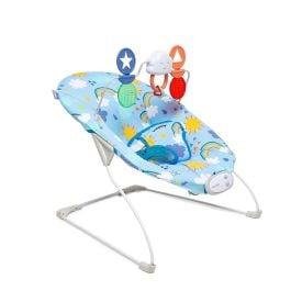 Cadeira De Descanso Bouncer Relax Com Brinquedos Voyage - Azul Solar