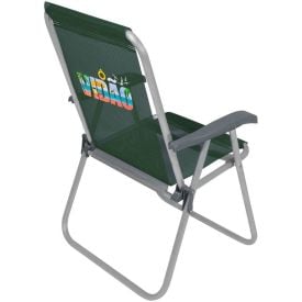 Cadeira De Praia Alta Ô Vidão Alumínio - Verde