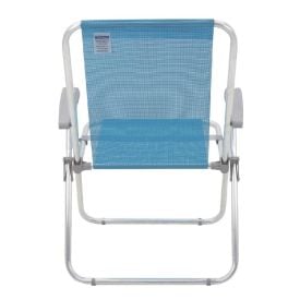 Cadeira De Praia Alumínio Master Creta Tramontina - Azul Claro