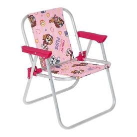 Cadeira Infantil Alumínio Patrulha Canina Bel - Rosa