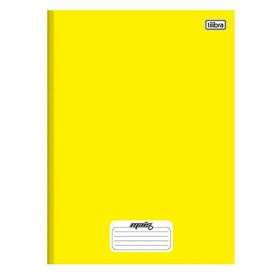 Caderno 1 Matéria Costurado Amarelo Mais 96 Folhas Tilibra - 116807