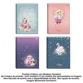 Caderno Universitário Brochura La Fadinne 80 Folhas Jandaia - Sortido