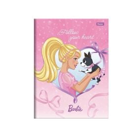 Caderno Brochura Capa Dura 1/4 Barbie Dreamtopia 80 Folhas Foroni - Sortido