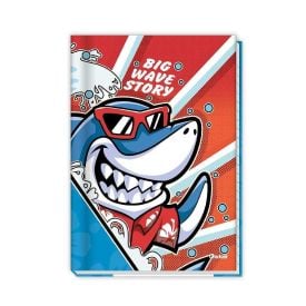 Caderno Brochura Capa Dura 1/4 Sharkinhos 80 Folhas Credeal - Sortido