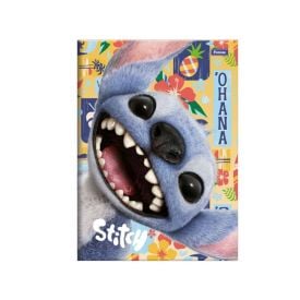 Caderno Brochura Capa Dura 1/4 Stitch Movie 80 Folhas Foroni - Sortido