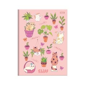 Caderno Capa Dura 80 Folhas Cliff Foroni - Sortido