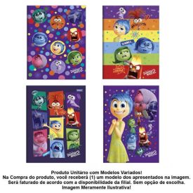 Caderno Capa Dura 1/4 Divertidamente 80 Folhas Foroni - Sortido