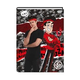 Caderno Capa Dura 1/4 Enaldinho 80 Folhas Jandaia - Sortido