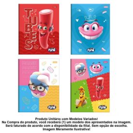 Caderno Capa Dura 1/4 Fini 80 Folhas Foroni - Sortido