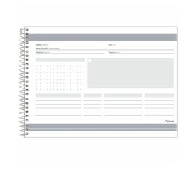 Caderno Cartografia e Desenhos Capa Dura Furfriends 80 Folhas Foroni - Sortido