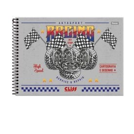 Caderno Cartografia e Desenho Capa Dura Cliff 80 Folhas Foroni - Sortido 