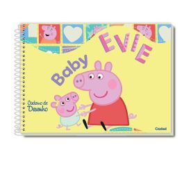 Caderno Cartografia e Desenho Peppa Pig 80 Folhas Credeal - Sortido