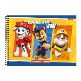 Caderno Cartografia Patrulha Canina 80 Folhas Foroni - Sortido