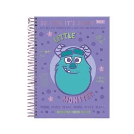 Caderno Colegial Espiral Papel de Carta Sulley 80 Folhas Foroni - Sortido