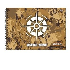 Caderno De Desenho Adventure 80 Folhas Jandaia - Sortido