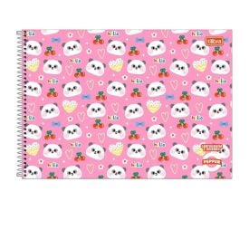 Caderno de Desenho Cartografia Espiral Pepper 80 Folhas Tilibra - Sortido