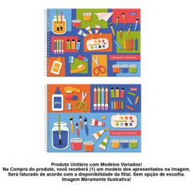 Caderno Cartografia e Desenho Pick Pro 96 Folhas Foroni - Sortido 