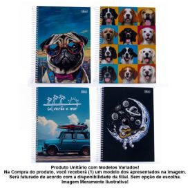 Caderno Espiral 1 Matéria 96 Folhas Tilibra - Sortido