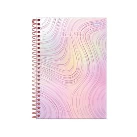 Caderno Espiral Capa Dura 1/4 Blush 80 Folhas Foroni - Sortido