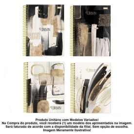 Caderno Espiral 10X1 Urban Foroni - Sortido