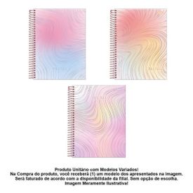 Caderno Espiral Colegial Blush 80 Folhas Foroni - Sortido