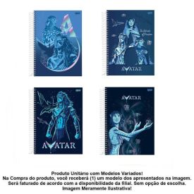 Caderno Espiral Universitário Avatar 80 Folhas Jandaia - Sortido