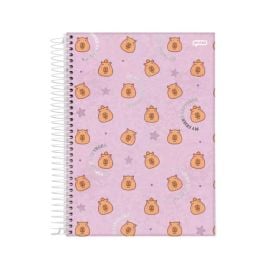 Caderno Espiral Universitário Capyvibes 80 Folhas Jandaia - Sortido