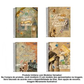 Caderno Espiral Universitário Eco Way 160 Folhas Jandaia - Sortido