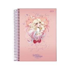 Caderno Espiral Universitário La Fadinne 160 Folhas Jandaia - Sortido