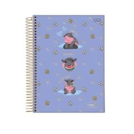 Caderno Espiral Universitário Puppies 80 Folhas Jandaia - Sortido