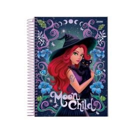 Caderno Espiral Universitário Spooky Love 160 Folhas Jandaia - Sortido