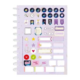 Caderno Kitdisc Myst 160 Folhas Kit Style - Preto