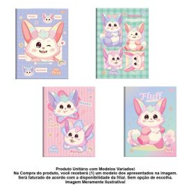 Caderno Universitário Costurado Funfinity 80 Folhas Foroni - Sortido