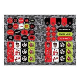 Caderno Universitário Enaldinho 80 Folhas Jandaia - Sortido