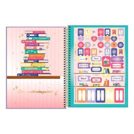 Caderno Universitário Espiral Bookland 160 Folhas Tilibra - Sortido