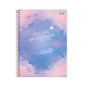 Caderno Universitário Espiral Cosmos 80 Folhas Foroni - Sortido