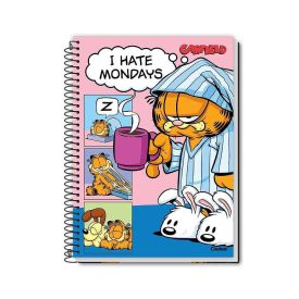 Caderno Universitário Espiral Garfield 160 Folhas Credeal - Sortido