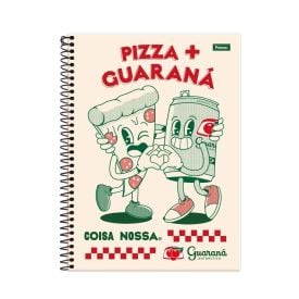 Caderno Universitário Espiral Guaraná 160 Folhas Foroni - Sortido