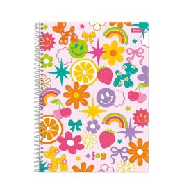 Caderno Universitário Espiral Joyful 80 Folhas Foroni - Sortido