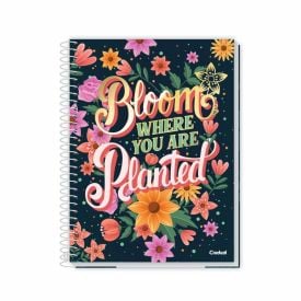 Caderno Universitário Espiral Pétalas 160 Folhas Credeal - Sortido