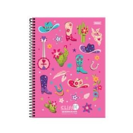 Caderno Universitário Espiral Quadriculado 80 Folhas Foroni - Sortido