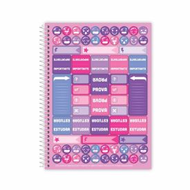 Caderno Universitário Espiral Tinty Tails Credeal - Sortido 