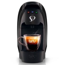 Cafeteira Luna Café Espresso 3 Corações Preto