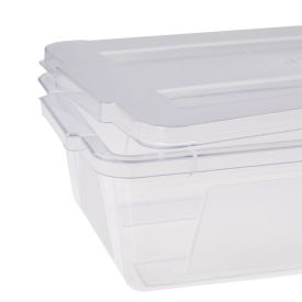 Caixa Organizadora Com Tampa Dup 6 Litros - Transparente