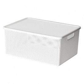 Caixa Organizadora Com Tampa Linea Paramount 13,5 Litros - Branco