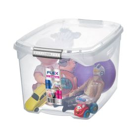 Caixa Organizadora Flex 29 Litros Sanremo - Transparente