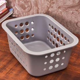 Caixa Organizadora Pequena Ou 1,5 Litros - Chumbo