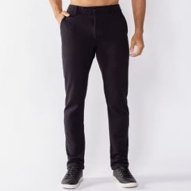 Cal&ccedil;a Alfaiataria Masculina Em Moletom Marc Alain Preto